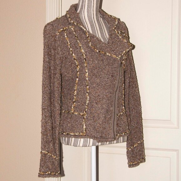 Coldwater Creek Tweed Knit Jacket M - Picture 3 of 8